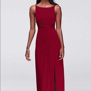 David’s bridal bridesmaid dress juniper